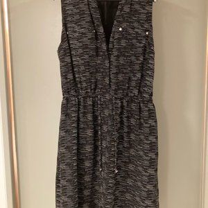 Tank dress/midi length Black & white